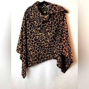 Cheetah/Leopard Print Poncho